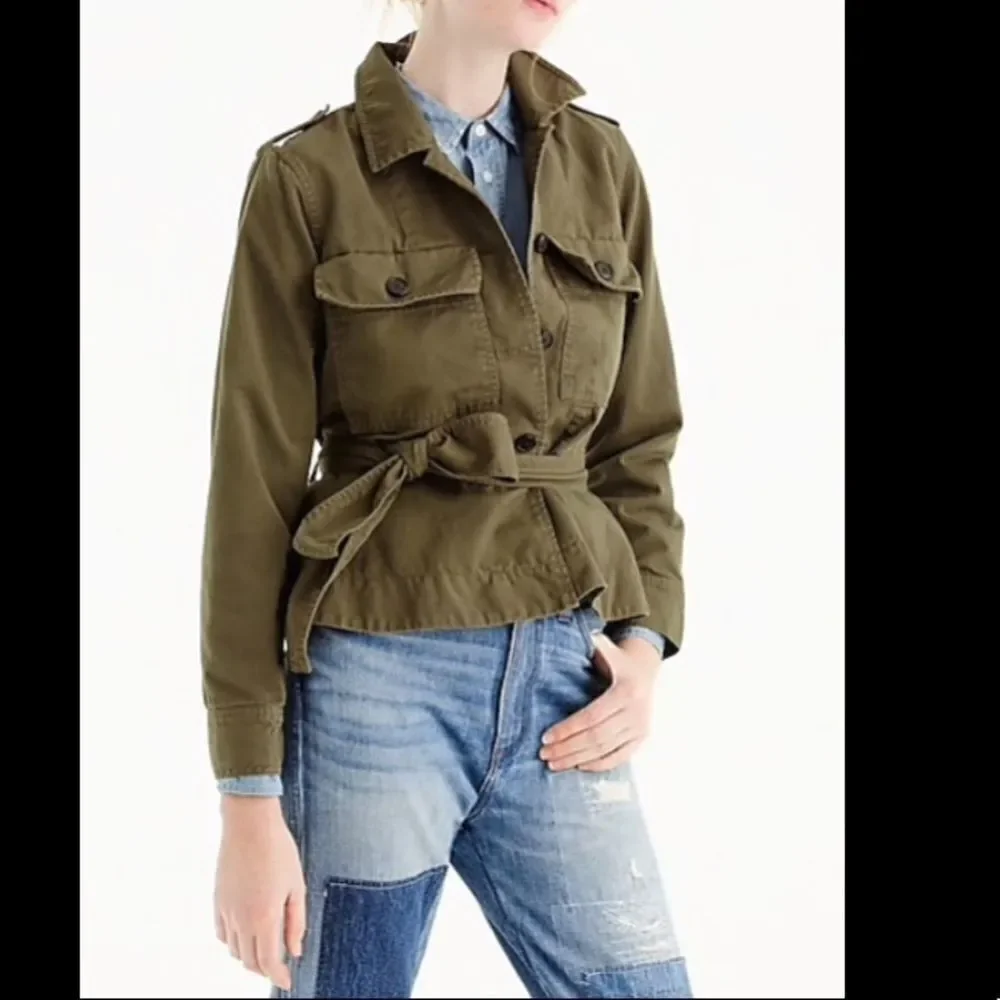 NWT J.Crew cropped fatigue jacket. XXS